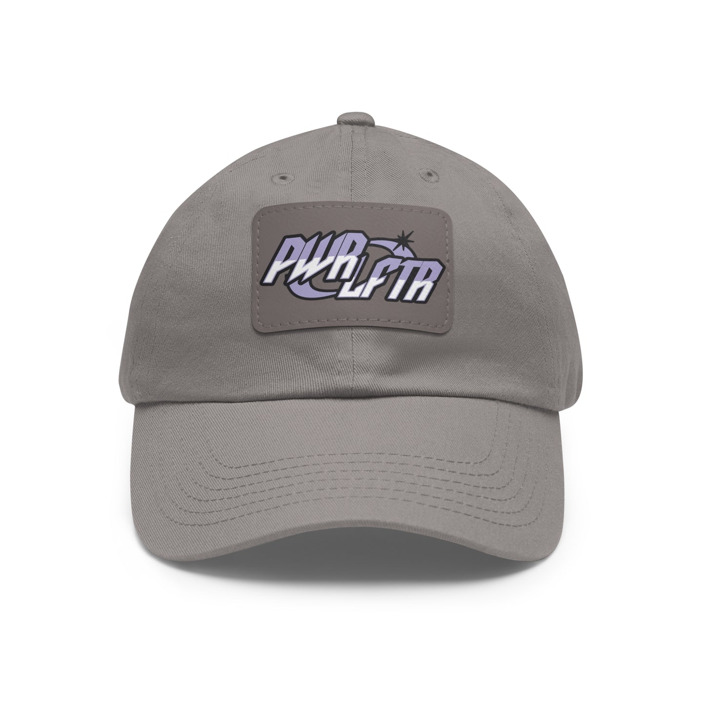 Dad Hat with Leather Patch (Rectangle)